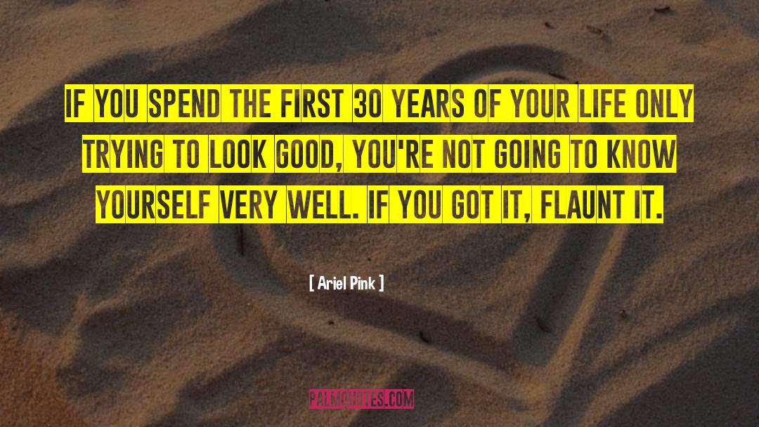 Ariel Pink Quotes: If you spend the first