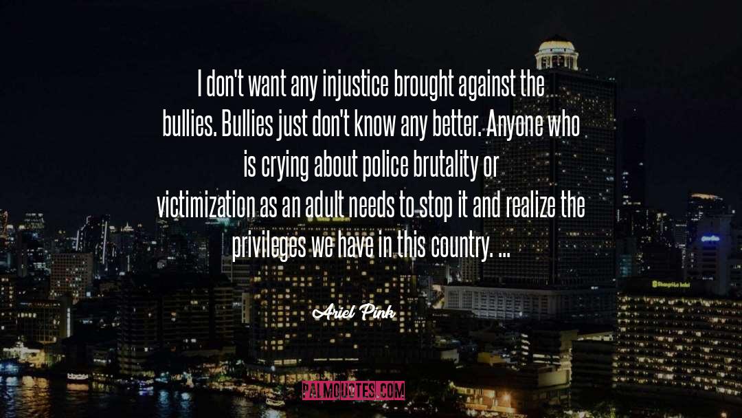 Ariel Pink Quotes: I don't want any injustice