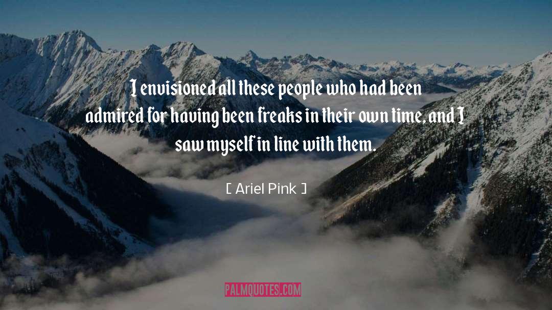 Ariel Pink Quotes: I envisioned all these people