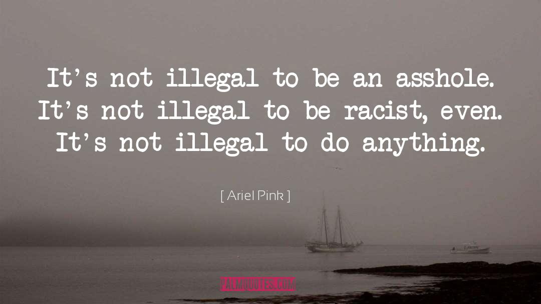 Ariel Pink Quotes: It's not illegal to be