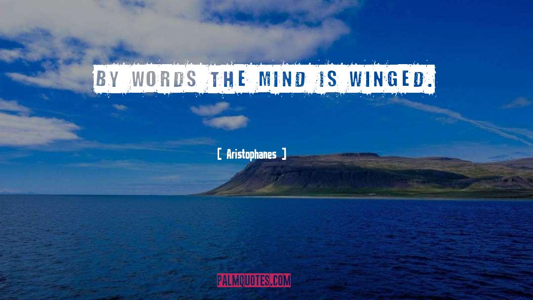 Aristophanes Quotes: By words the mind is