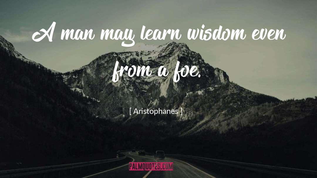 Aristophanes Quotes: A man may learn wisdom