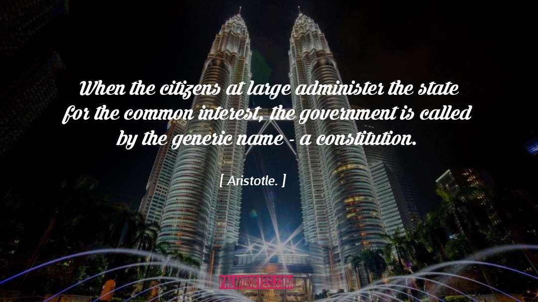 Aristotle. Quotes: When the citizens at large