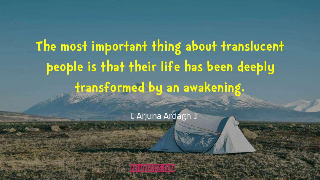 Arjuna Ardagh Quotes: The most important thing about