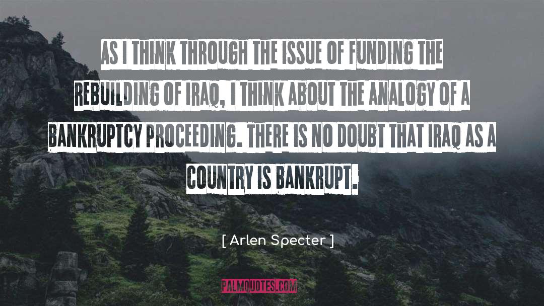 Arlen Specter Quotes: As I think through the