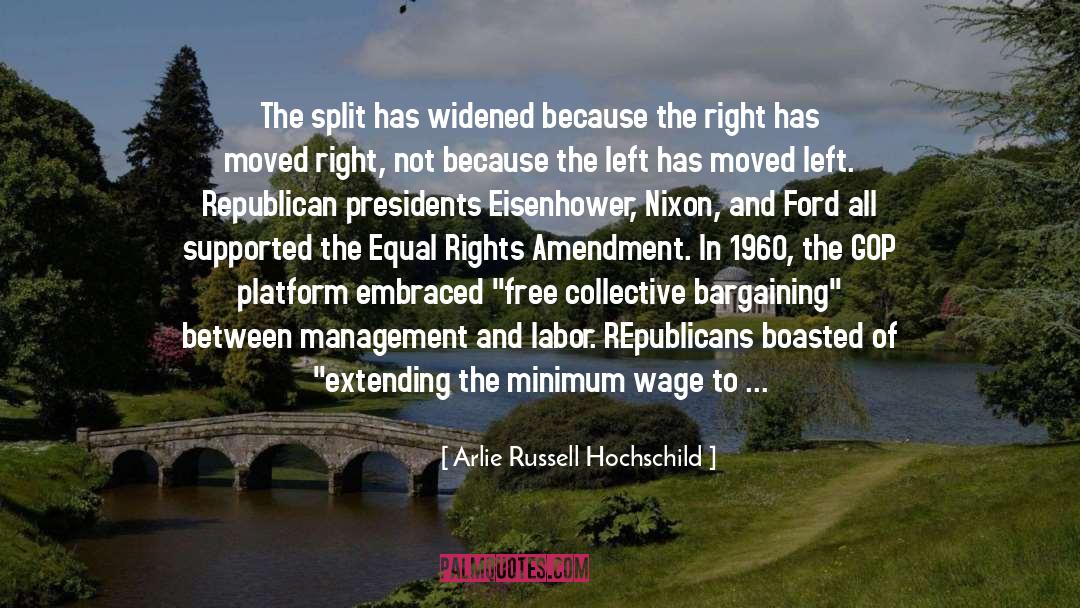 Arlie Russell Hochschild Quotes: The split has widened because