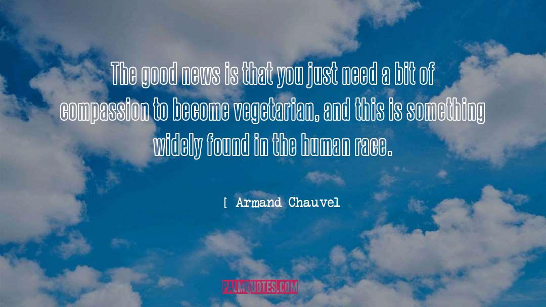 Armand Chauvel Quotes: The good news is that