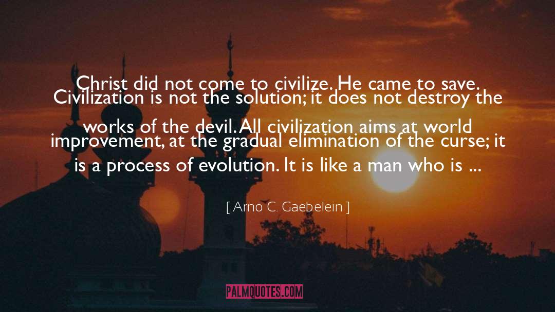 Arno C. Gaebelein Quotes: Christ did not come to