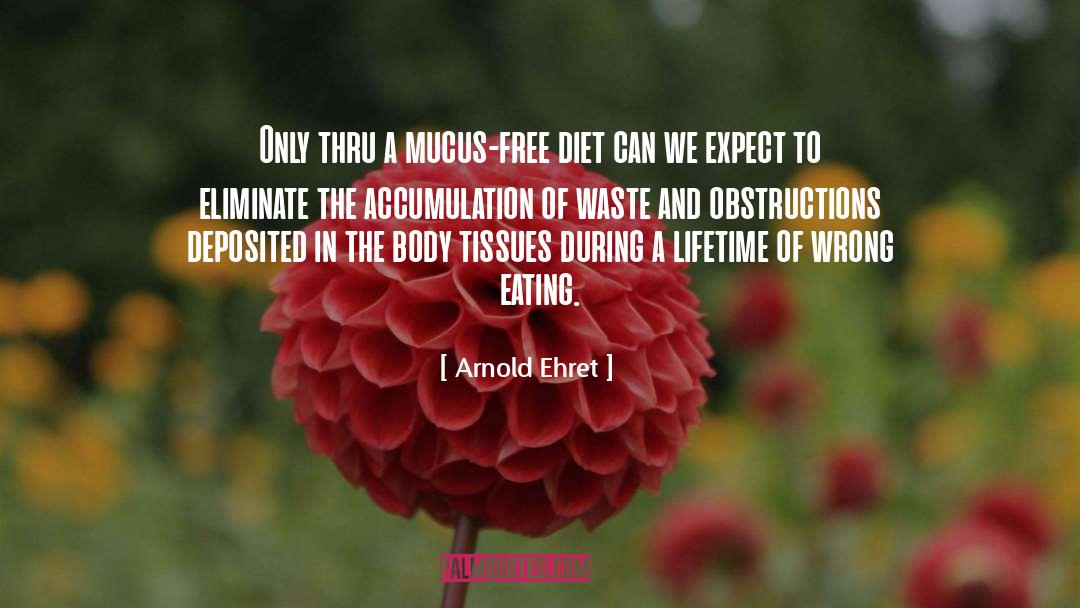 Arnold Ehret Quotes: Only thru a mucus-free diet