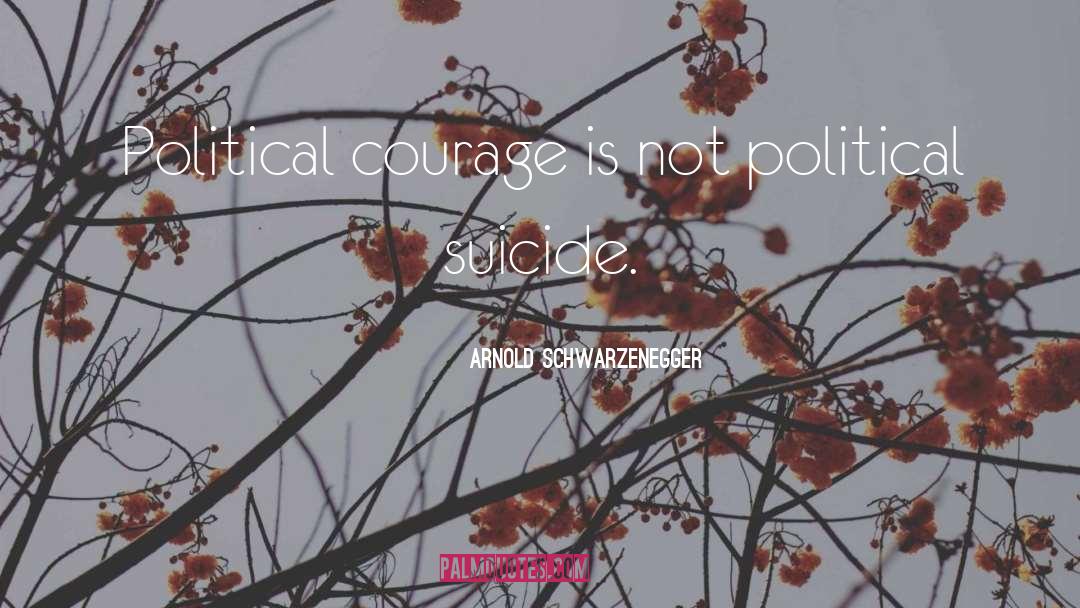 Arnold Schwarzenegger Quotes: Political courage is not political