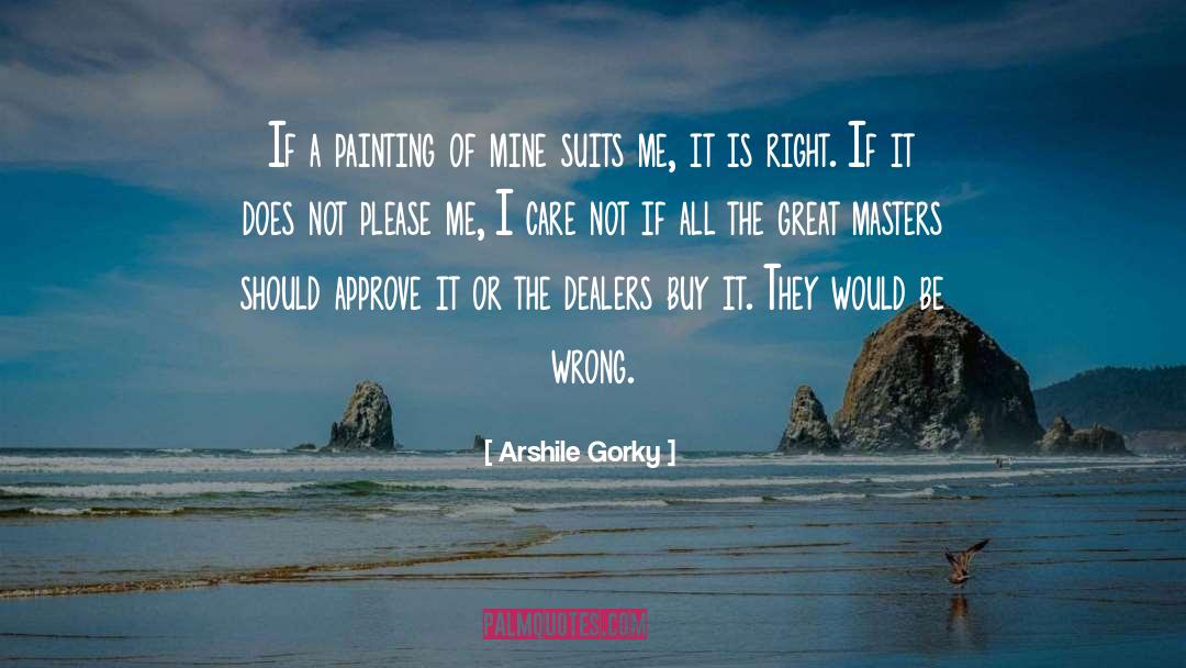 Arshile Gorky Quotes: If a painting of mine