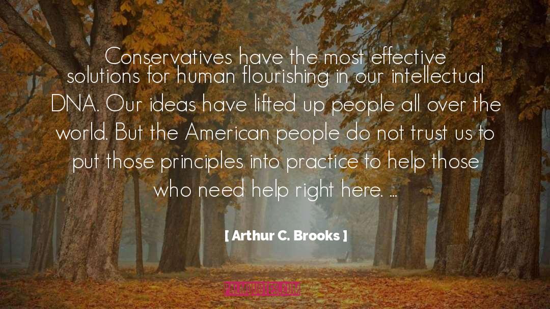 Arthur C. Brooks Quotes: Conservatives have the most effective