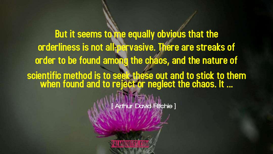 Arthur David Ritchie Quotes: But it seems to me