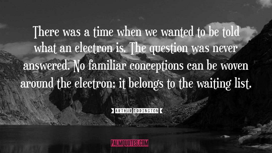 Arthur Eddington Quotes: There was a time when