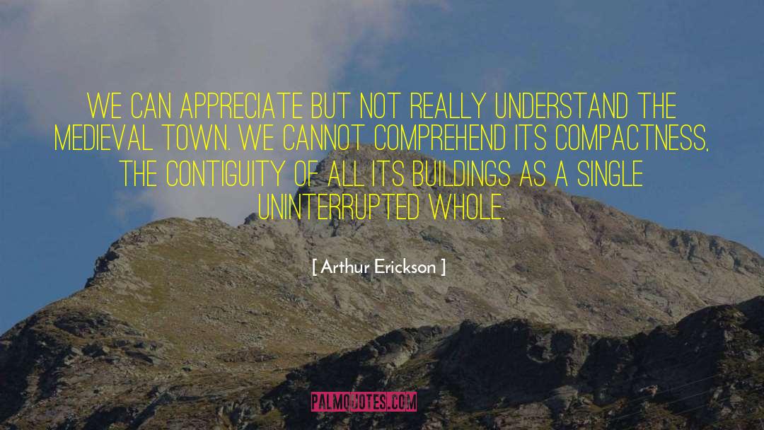 Arthur Erickson Quotes: We can appreciate but not