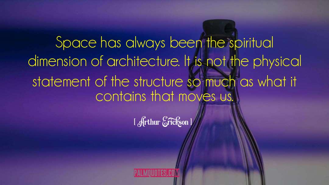 Arthur Erickson Quotes: Space has always been the