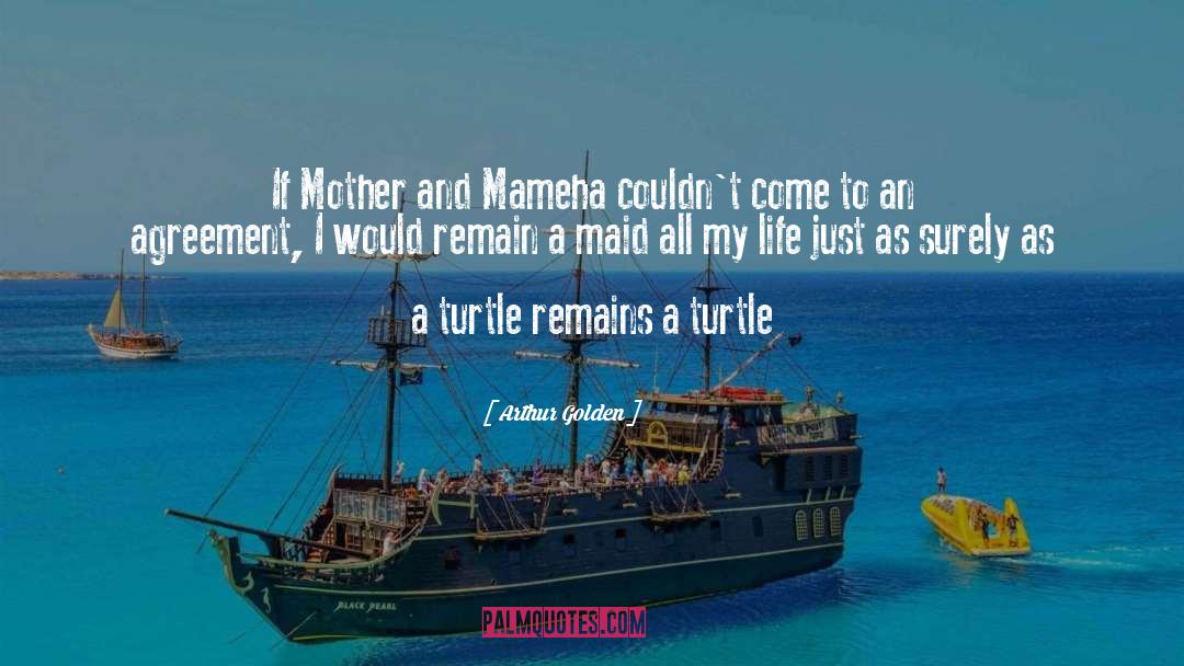 Arthur Golden Quotes: If Mother and Mameha couldn't