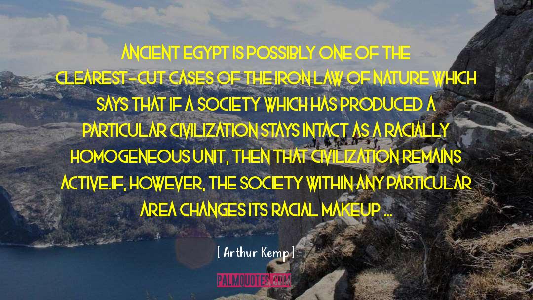 Arthur Kemp Quotes: Ancient Egypt is possibly one