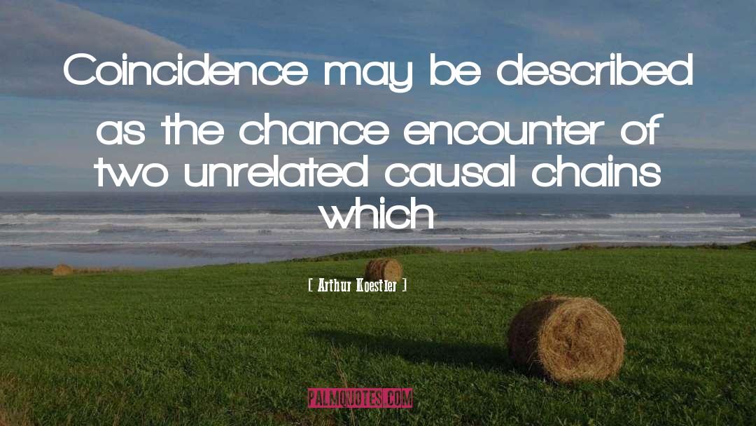 Arthur Koestler Quotes: Coincidence may be described as