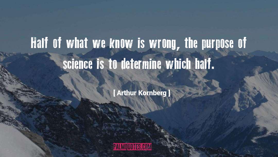 Arthur Kornberg Quotes: Half of what we know