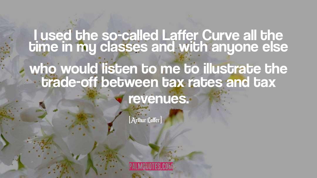 Arthur Laffer Quotes: I used the so-called Laffer