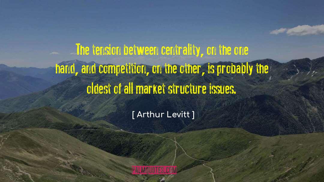 Arthur Levitt Quotes: The tension between centrality, on