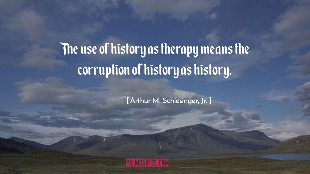 Arthur M. Schlesinger Jr. Quotes: The use of history as