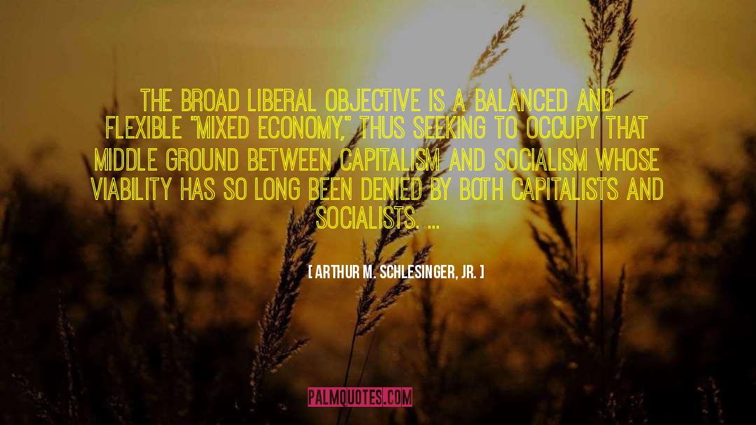 Arthur M. Schlesinger Jr. Quotes: The broad liberal objective is