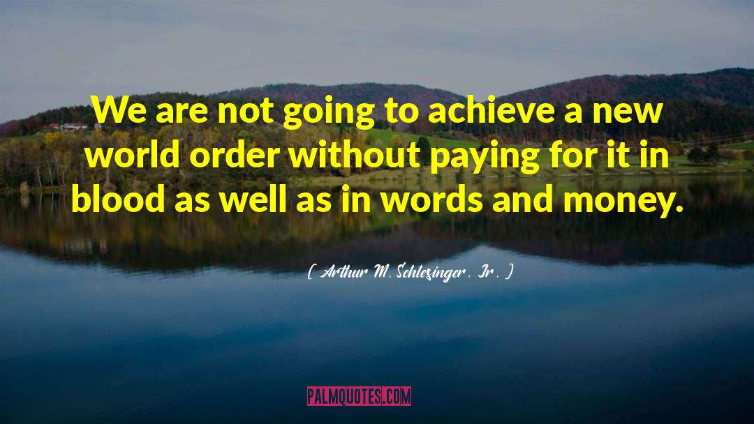 Arthur M. Schlesinger Jr. Quotes: We are not going to