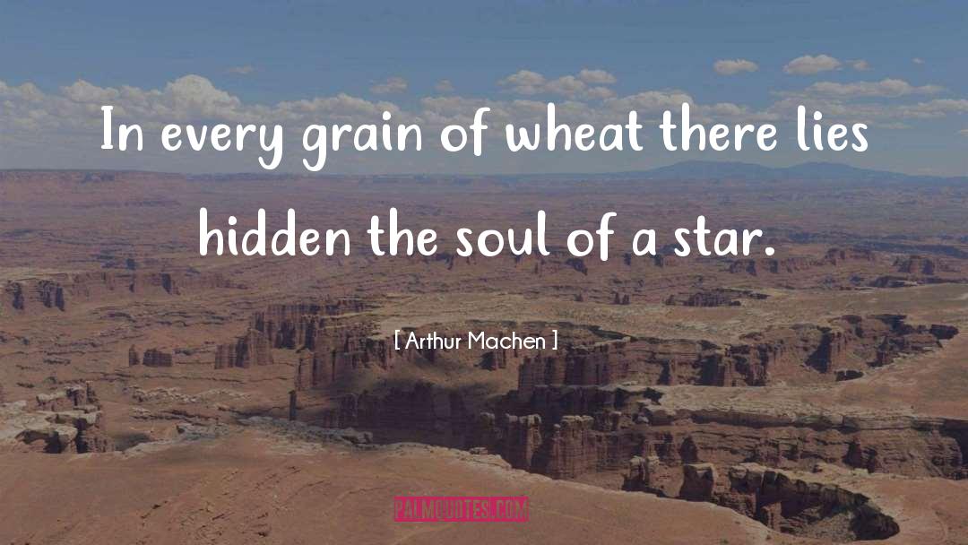 Arthur Machen Quotes: In every grain of wheat