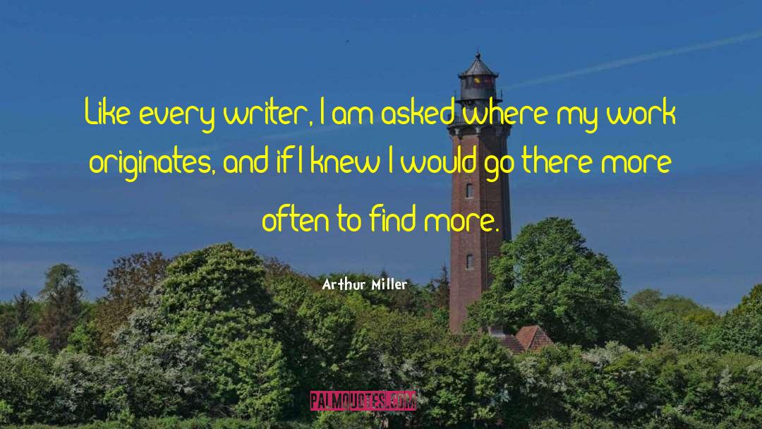 Arthur Miller Quotes: Like every writer, I am