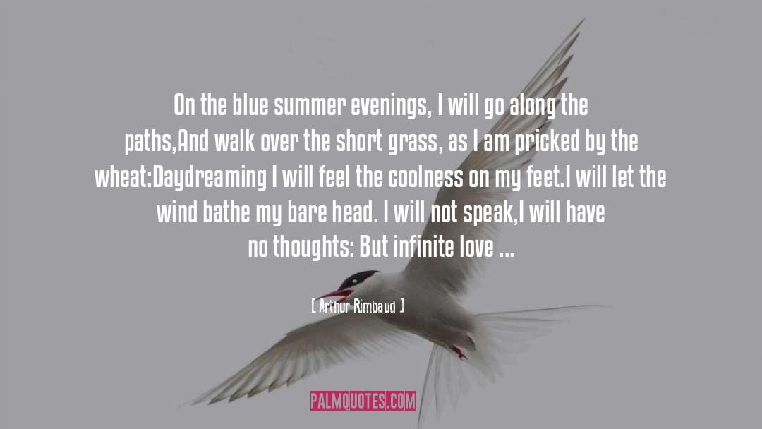 Arthur Rimbaud Quotes: On the blue summer evenings,