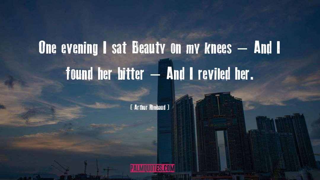 Arthur Rimbaud Quotes: One evening I sat Beauty