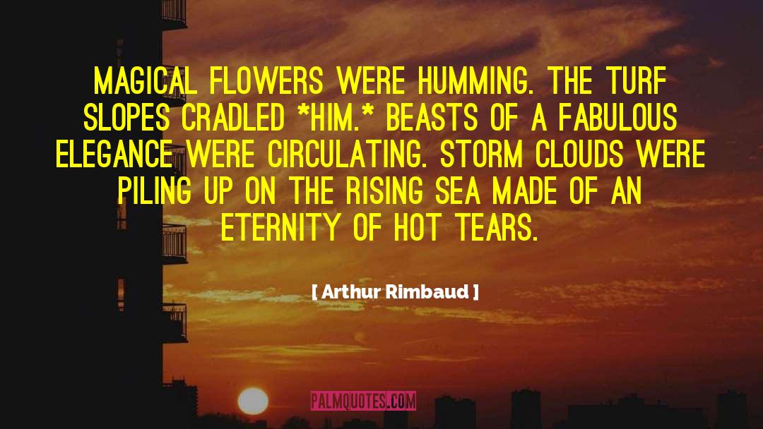 Arthur Rimbaud Quotes: Magical flowers were humming. The