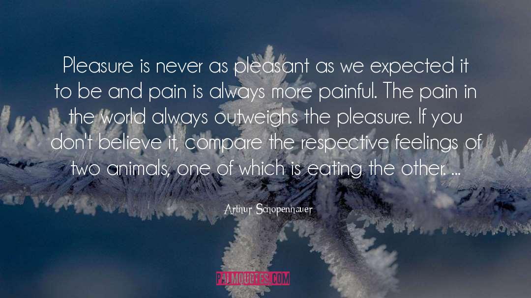 Arthur Schopenhauer Quotes: Pleasure is never as pleasant