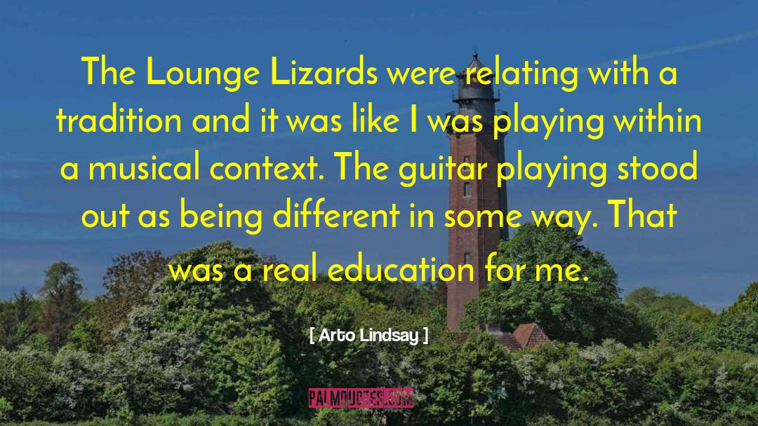 Arto Lindsay Quotes: The Lounge Lizards were relating