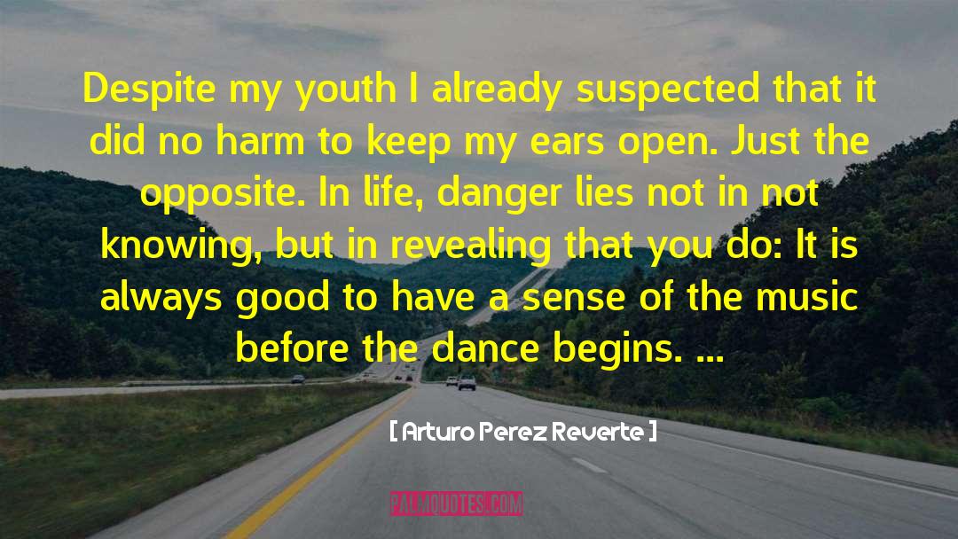 Arturo Perez Reverte Quotes: Despite my youth I already