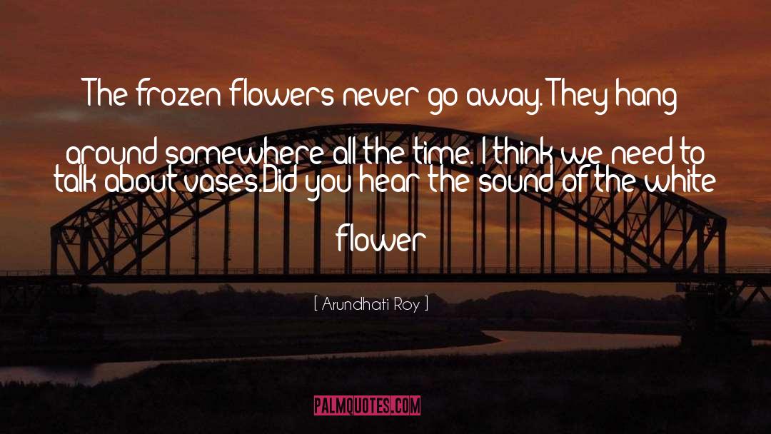 Arundhati Roy Quotes: The frozen flowers never go