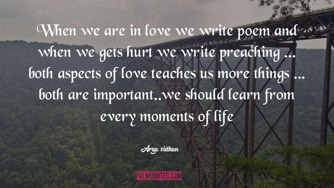 Arya Vidhan Quotes: When we are in love