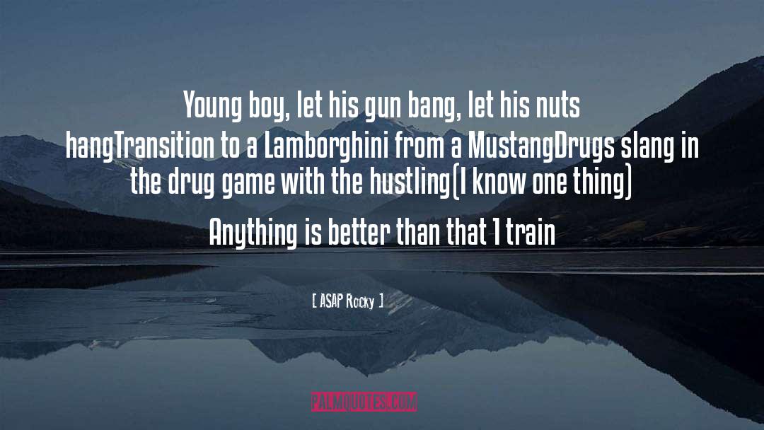 ASAP Rocky Quotes: Young boy, let his gun