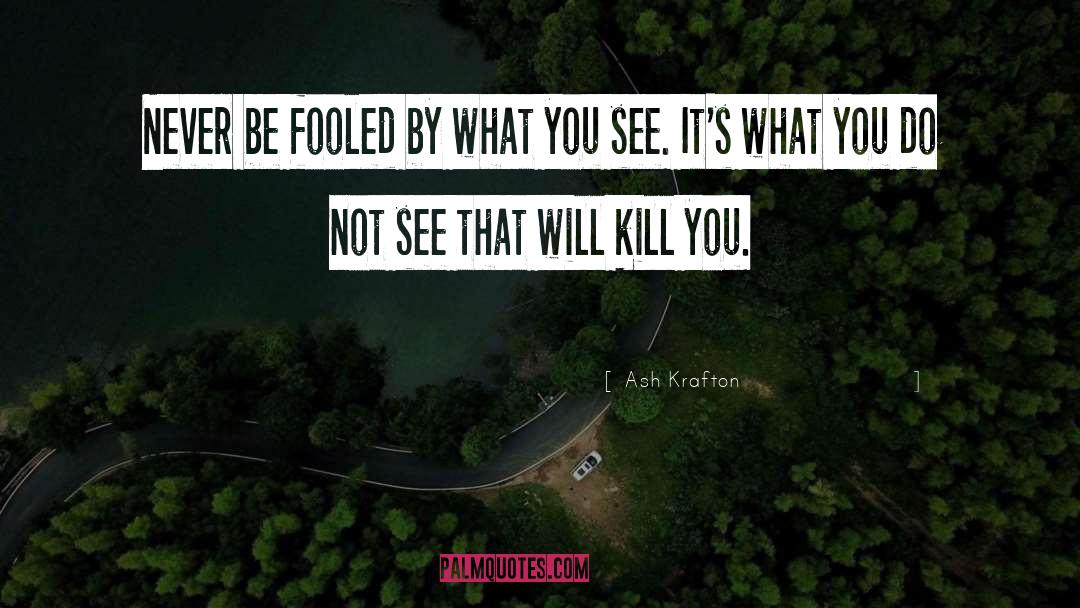Ash Krafton Quotes: Never be fooled by what