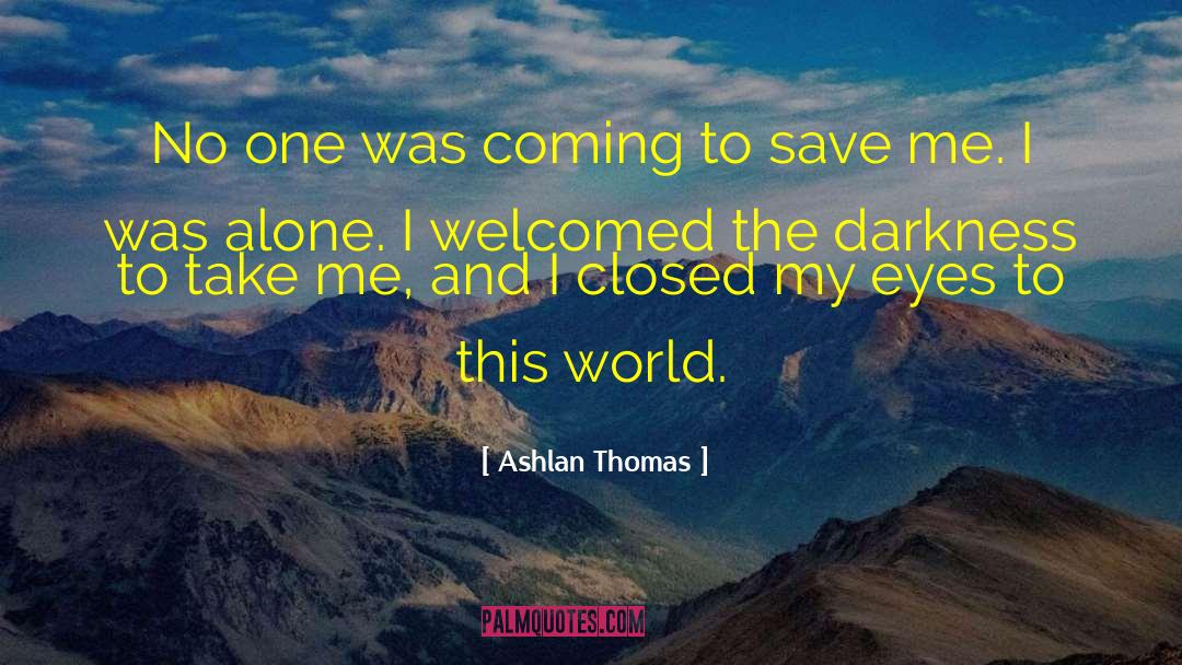 Ashlan Thomas Quotes: No one was coming to