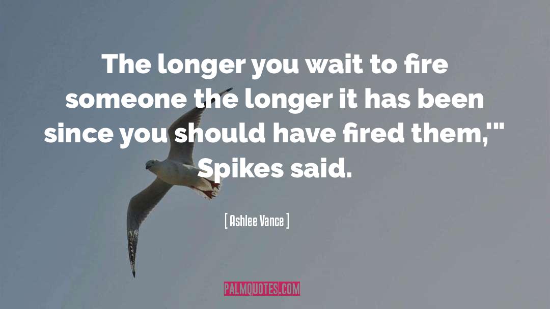 Ashlee Vance Quotes: The longer you wait to