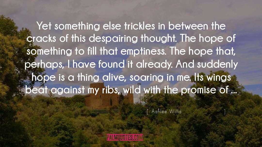 Ashlee Willis Quotes: Yet something else trickles in