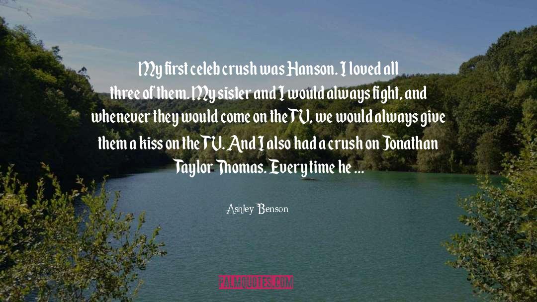 Ashley Benson Quotes: My first celeb crush was