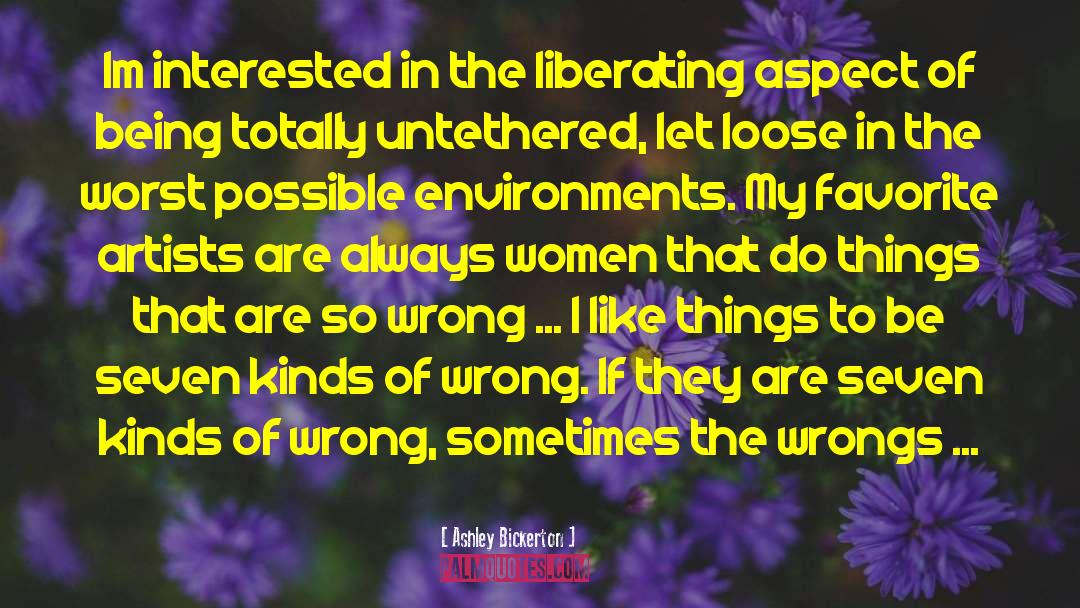 Ashley Bickerton Quotes: Im interested in the liberating