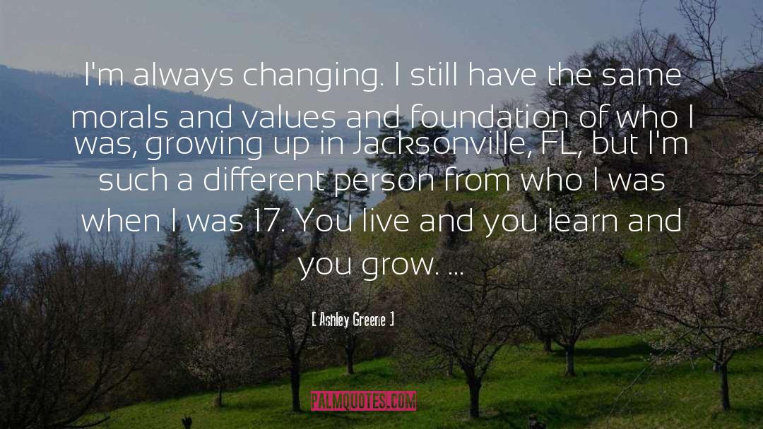 Ashley Greene Quotes: I'm always changing. I still
