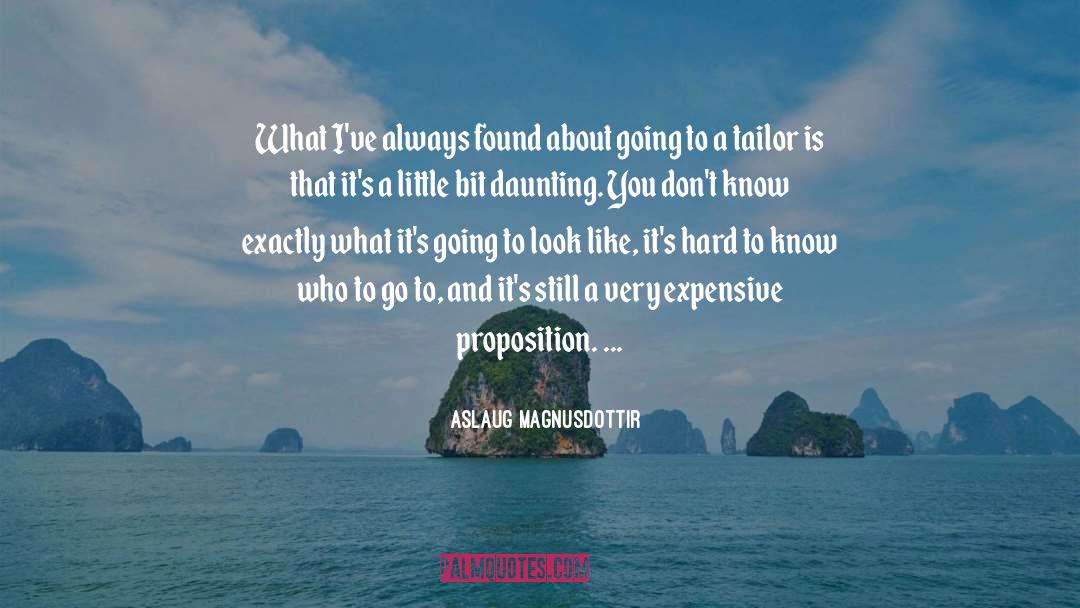 Aslaug Magnusdottir Quotes: What I've always found about