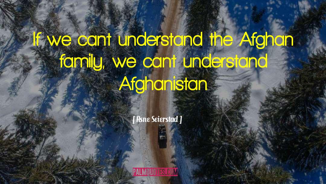 Asne Seierstad Quotes: If we can't understand the