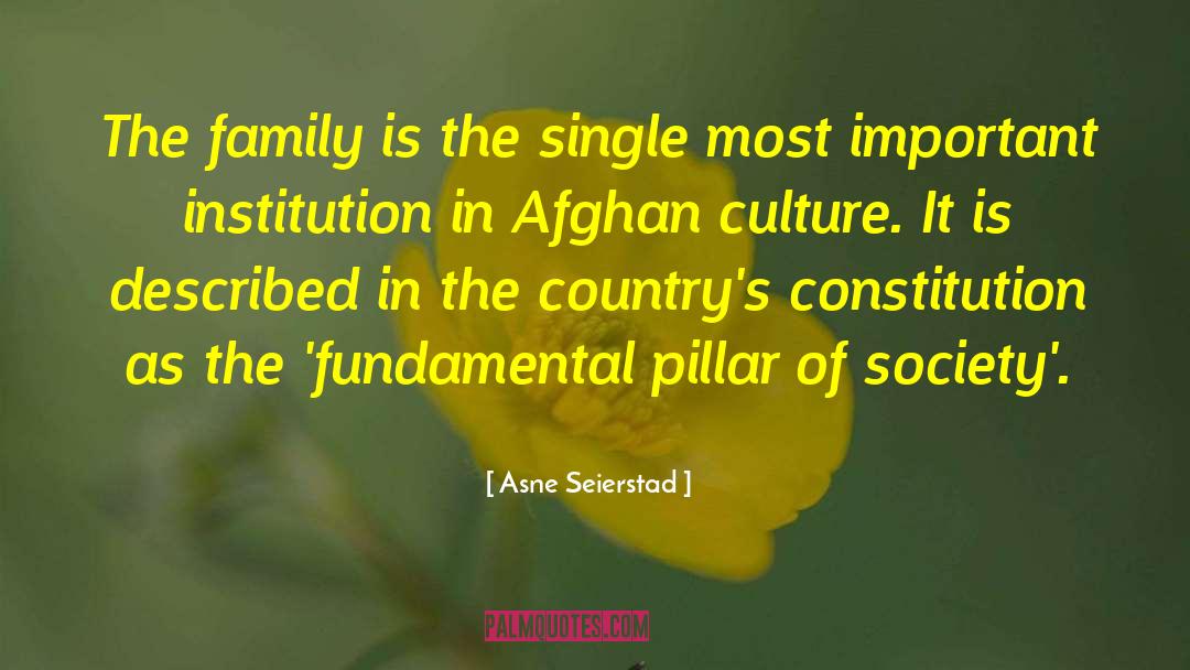 Asne Seierstad Quotes: The family is the single